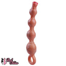 10.5in Big Vibrating Silicone Soft Pulling Beads G Spot Odd Dildo With 3 Motors