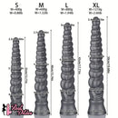 13.77in 15.74in 17.71in 19.68in Long Screw Anal Whip Huge BDSM Soft Dildo