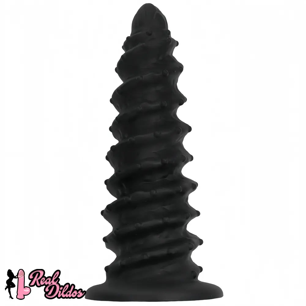10.43in 12in 14.17in Extra-Large Long Threaded Silicone Sharp Head Dildo