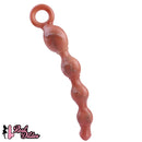 10.5in Big Vibrating Silicone Soft Pulling Beads G Spot Odd Dildo With 3 Motors