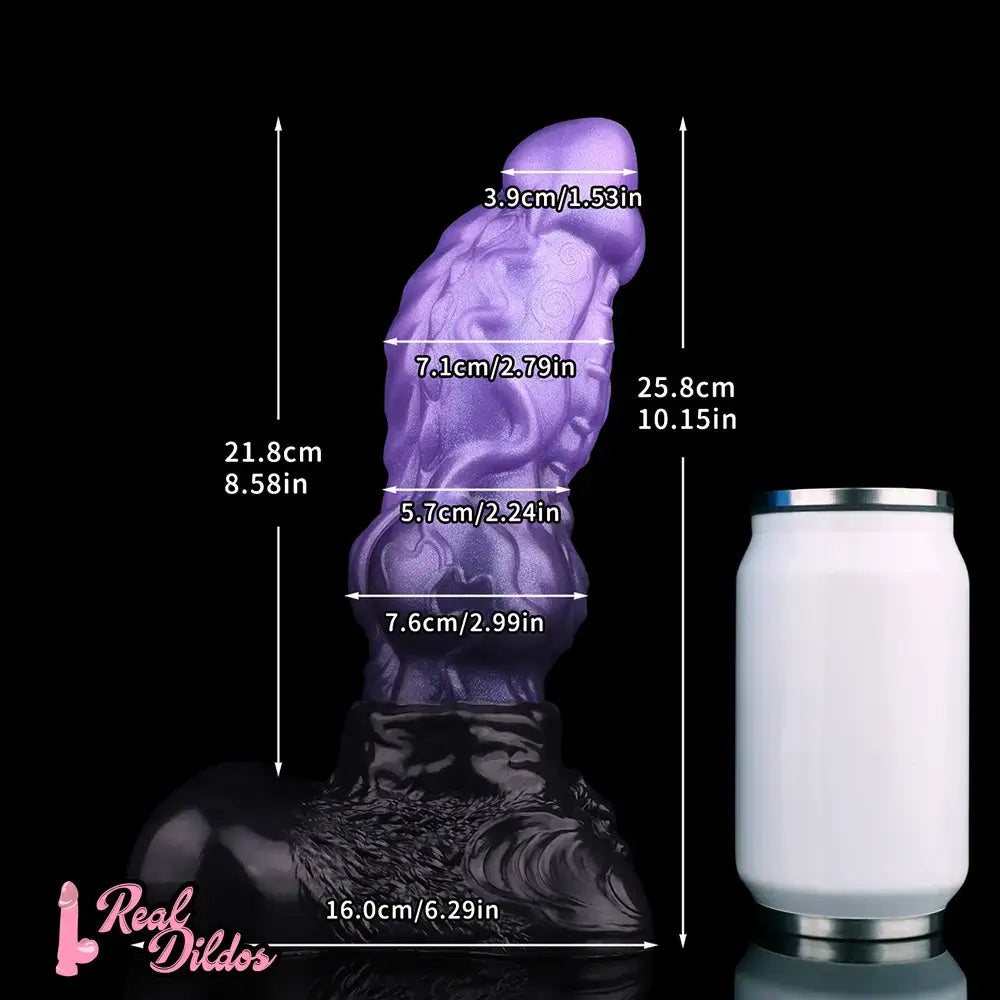 10.15in Dual Density Silicone Knot Monster Dildo G-Spot Anal Love Gift