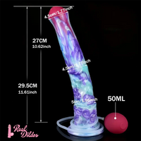 11.61in Soft Silicone Animal Horse Ejaculating Large Dildo For Men Sex