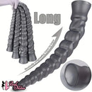13.77in 15.74in 17.71in 19.68in Long Screw Anal Whip Huge BDSM Soft Dildo
