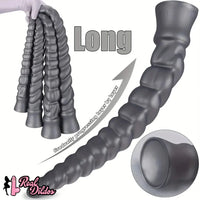 13.77in 15.74in 17.71in 19.68in Long Screw Anal Whip Huge BDSM Soft Dildo