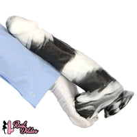 13.38in Black White Mixed Color PVC Extra Huge Long Thick Women Dildo