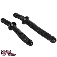12.6in 15.15in Big PVC Sword Dildo With handle Anal Masturbator For Men