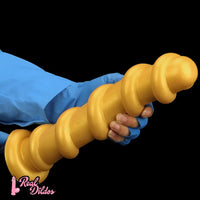 13.18in Gold Silicone Extra-long Thread Huge Dildo For Female Pleasure