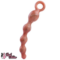 10.5in Big Vibrating Silicone Soft Pulling Beads G Spot Odd Dildo With 3 Motors