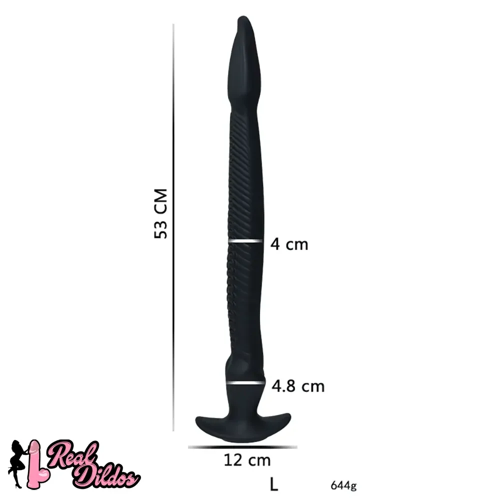 12.2in 15.94in 20.87in Snake Long Huge Animal Luminous Dildo For Anus