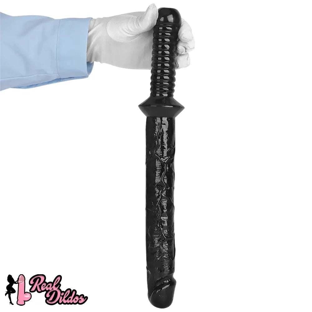 12.6in 15.15in Big PVC Sword Dildo With handle Anal Masturbator For Men