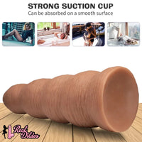 12.79in Huge Foreskin Anal G Spot Lifelike Thick PVC Uncut Dildo