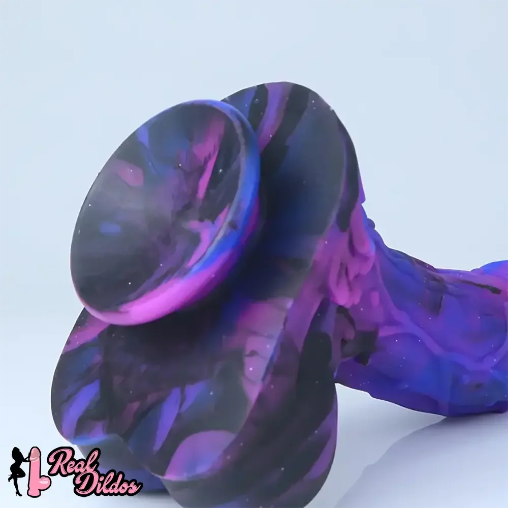 10.23in Starry Sky Silicone Soft Large Women Dildo With Suction Cup