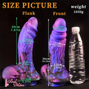 10.23in Starry Sky Silicone Soft Large Women Dildo With Suction Cup