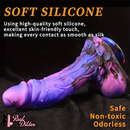 10.23in Starry Sky Silicone Soft Large Women Dildo With Suction Cup