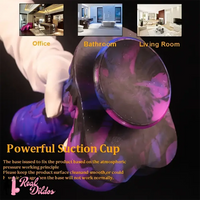 10.23in Starry Sky Silicone Soft Large Women Dildo With Suction Cup