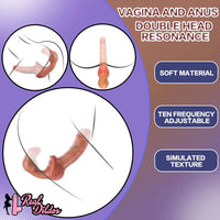 10.8in Strapless Silicone Large Soft Double Sided Strapon Dildo For Women