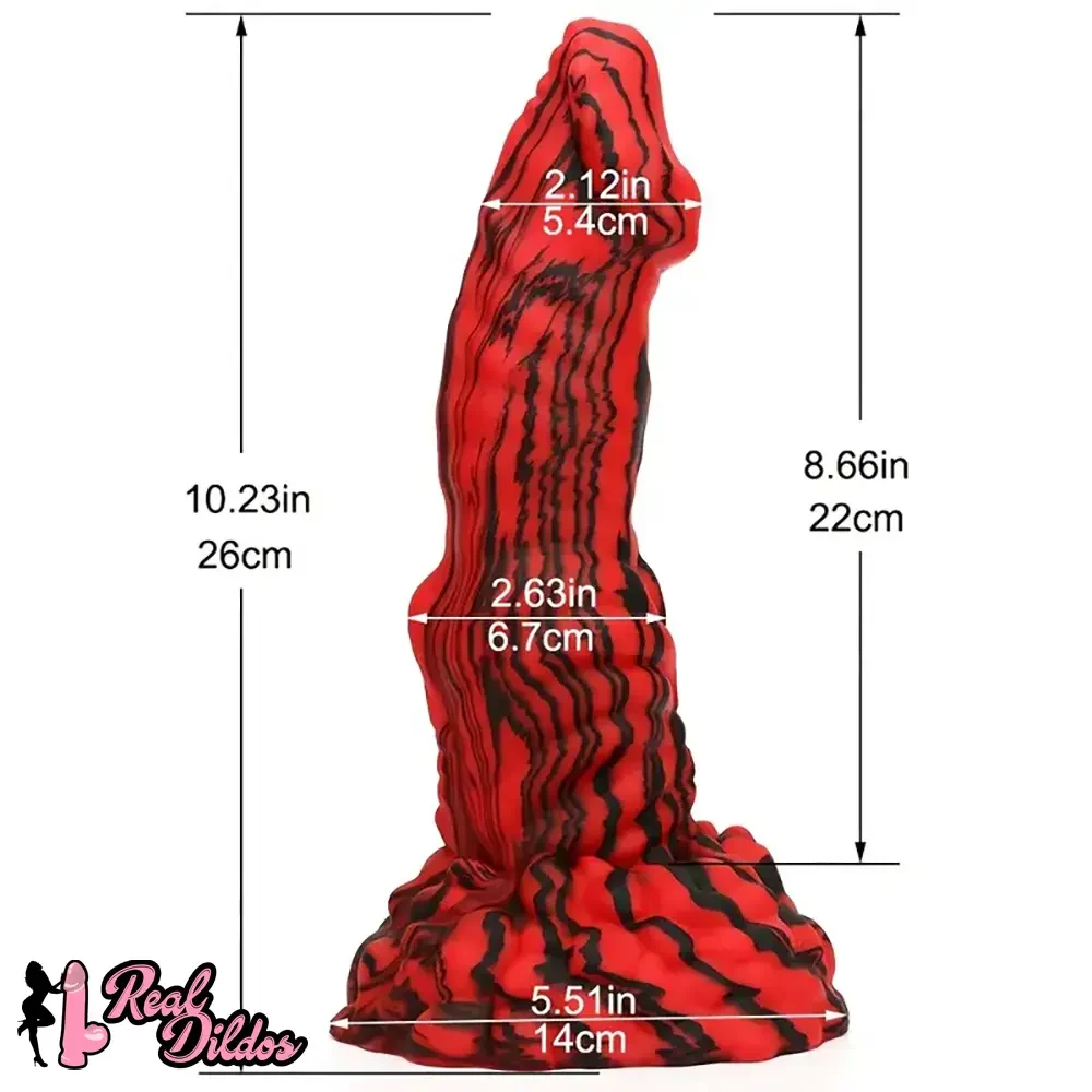 10.23in Silicone Soft Big Monster Creature Women Suction Cup Dildo
