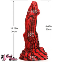10.23in Silicone Soft Big Monster Creature Women Suction Cup Dildo