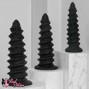 10.43in 12in 14.17in Extra-Large Long Threaded Silicone Sharp Head Dildo