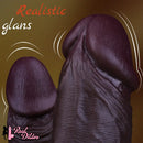 10.6in Dual Density Silicone Big Soft Dildo Real Penis Vaginal Stimulator