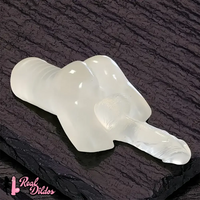 11.42in TPE Transparent Large Size Homosexual Pocket Pussy Dildo