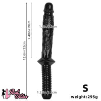 12.6in 15.15in Big PVC Sword Dildo With handle Anal Masturbator For Men