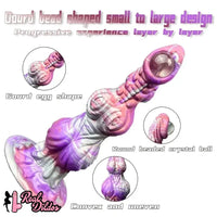 10.23in Liquid Silicone Anal Plug Knot Big Dildo Soft Prostate Massager