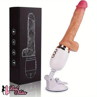 10.6in Realistic Thrusting Dildo Vibrator with Handle Sucker Sex Machine