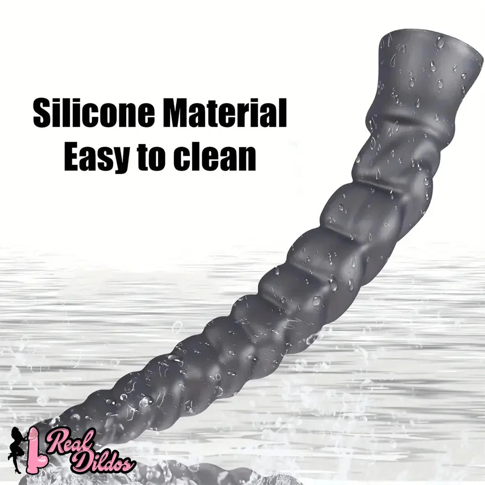13.77in 15.74in 17.71in 19.68in Long Screw Anal Whip Huge BDSM Soft Dildo