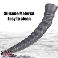 13.77in 15.74in 17.71in 19.68in Long Screw Anal Whip Huge BDSM Soft Dildo