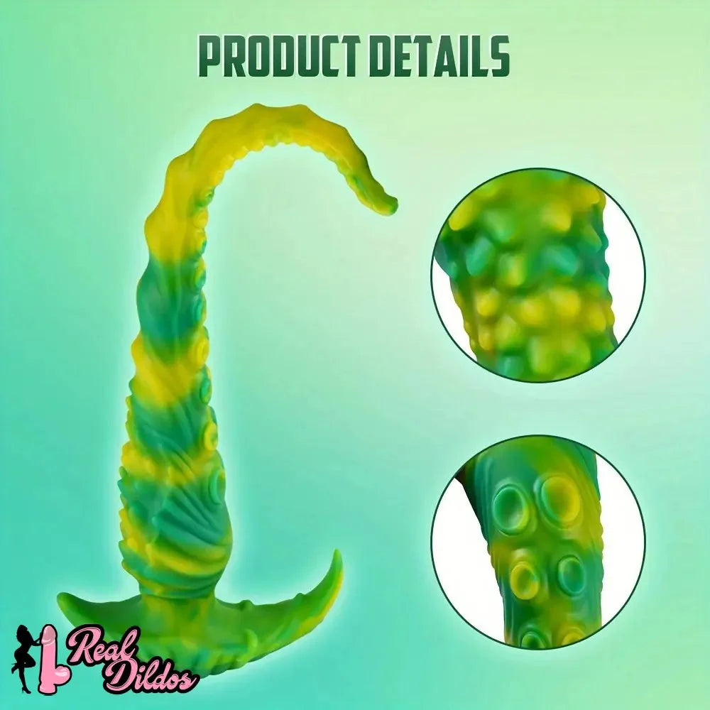 13.78in 17.72in Realistic Long Tentacle Octopus Anal Dildo For G Spot & P Spot