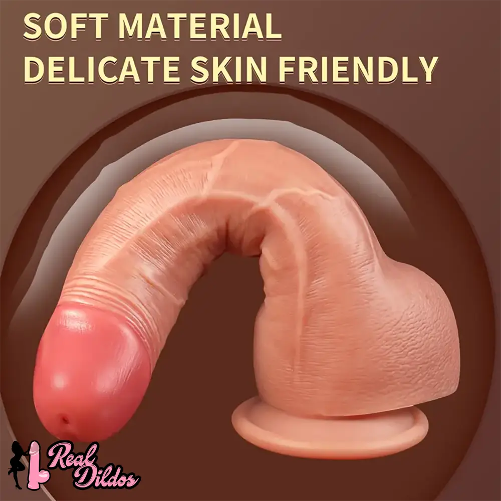 10.2in Water Spray Personal Massager Soft Silicone Squirting Big Dildo
