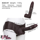 10.1in Hollow Strap on Dildo Panty For G-Spot Vaginal & Anal Stimulation