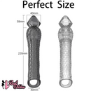 10.16in Penis Cocking Realistic Dildo Penis Sleeve For Girth Enhance Sleeve