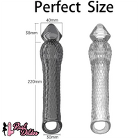 10.16in Penis Cocking Realistic Dildo Penis Sleeve For Girth Enhance Sleeve
