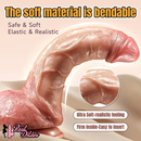 10.02in Realistic Large Hands-Free With Suction Cup Silicone Dildo