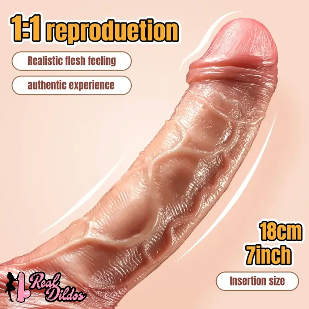 10.02in Realistic Large Hands-Free With Suction Cup Silicone Dildo
