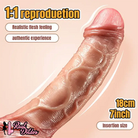 10.02in Realistic Large Hands-Free With Suction Cup Silicone Dildo
