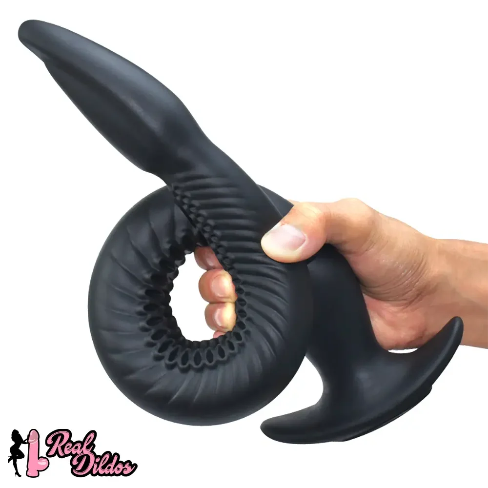 12.2in 15.94in 20.87in Snake Long Huge Animal Luminous Dildo For Anus