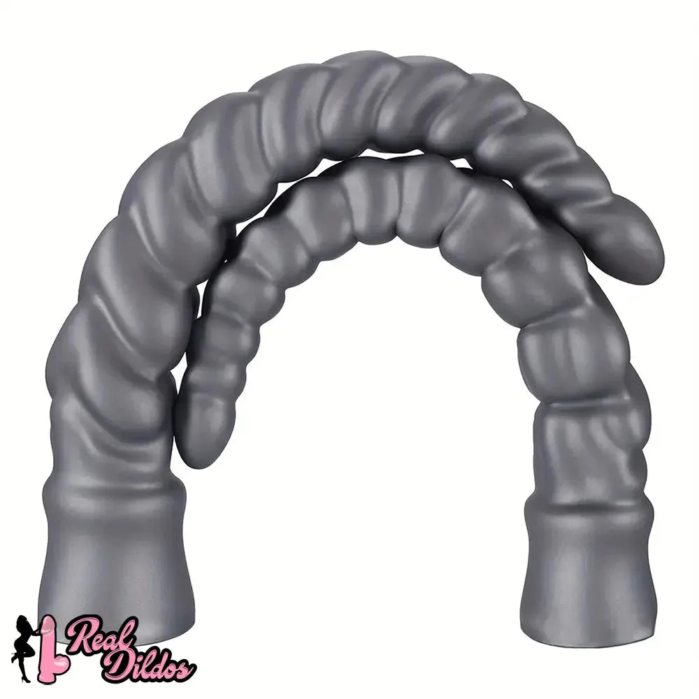 13.77in 15.74in 17.71in 19.68in Long Screw Anal Whip Huge BDSM Soft Dildo