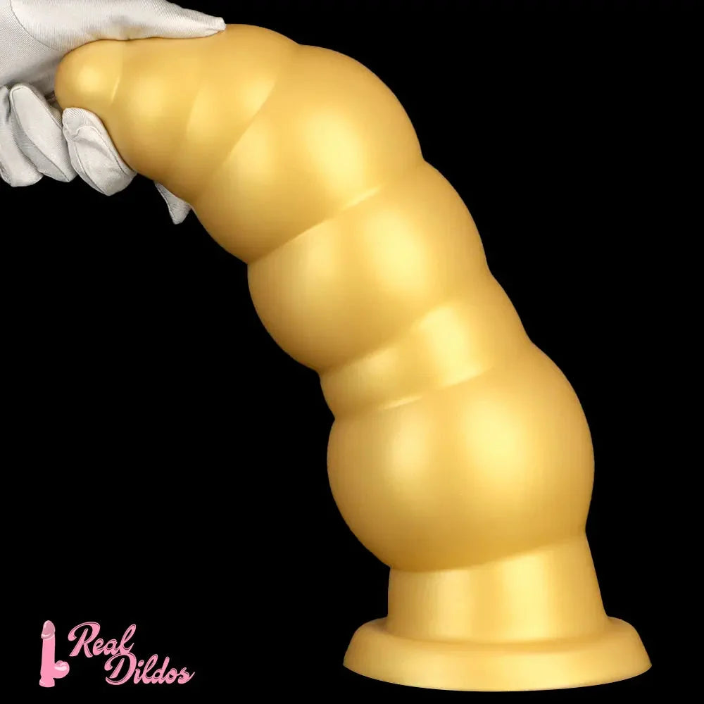 10.23in 14.56in Giant Penis Butt Plug Small Head Silicone Soft Thick Dildo