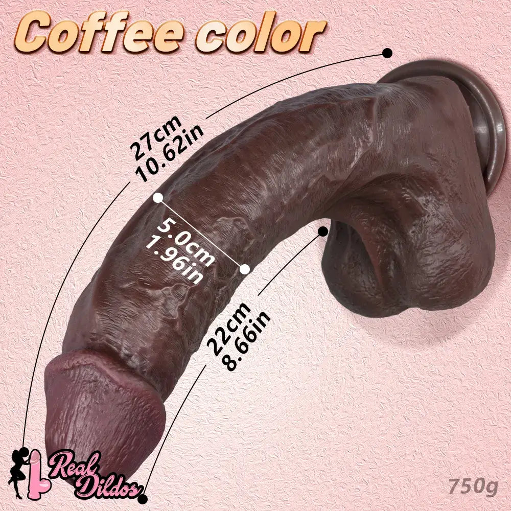 10.62in Dual Density Silicone Strap on Real Dildo For Same-Sex Relationship
