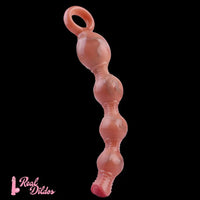 10.5in Big Vibrating Silicone Soft Pulling Beads G Spot Odd Dildo With 3 Motors