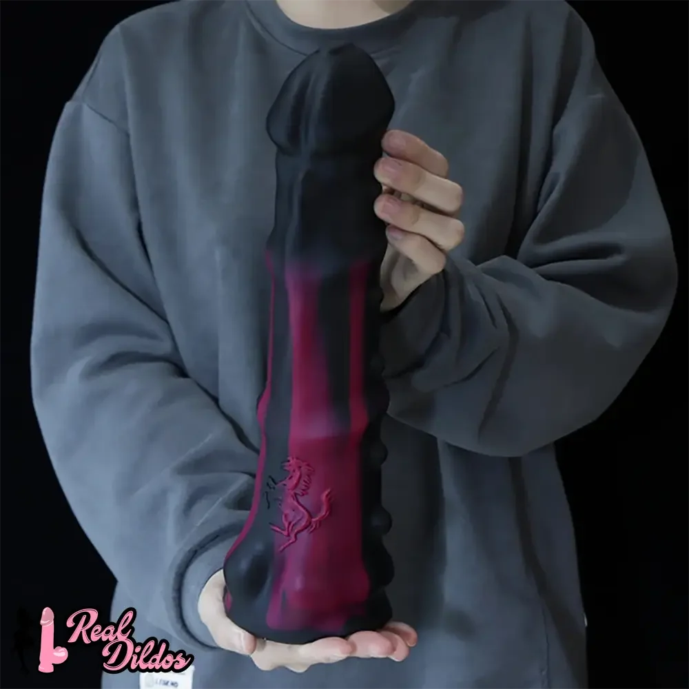 12.8in Monster Animal Spiked Silicone Big Horse Prostate Dildo