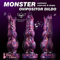 10in Monster Fantasy Ovipositor Inflatable Pump Knotted Animal Dildo