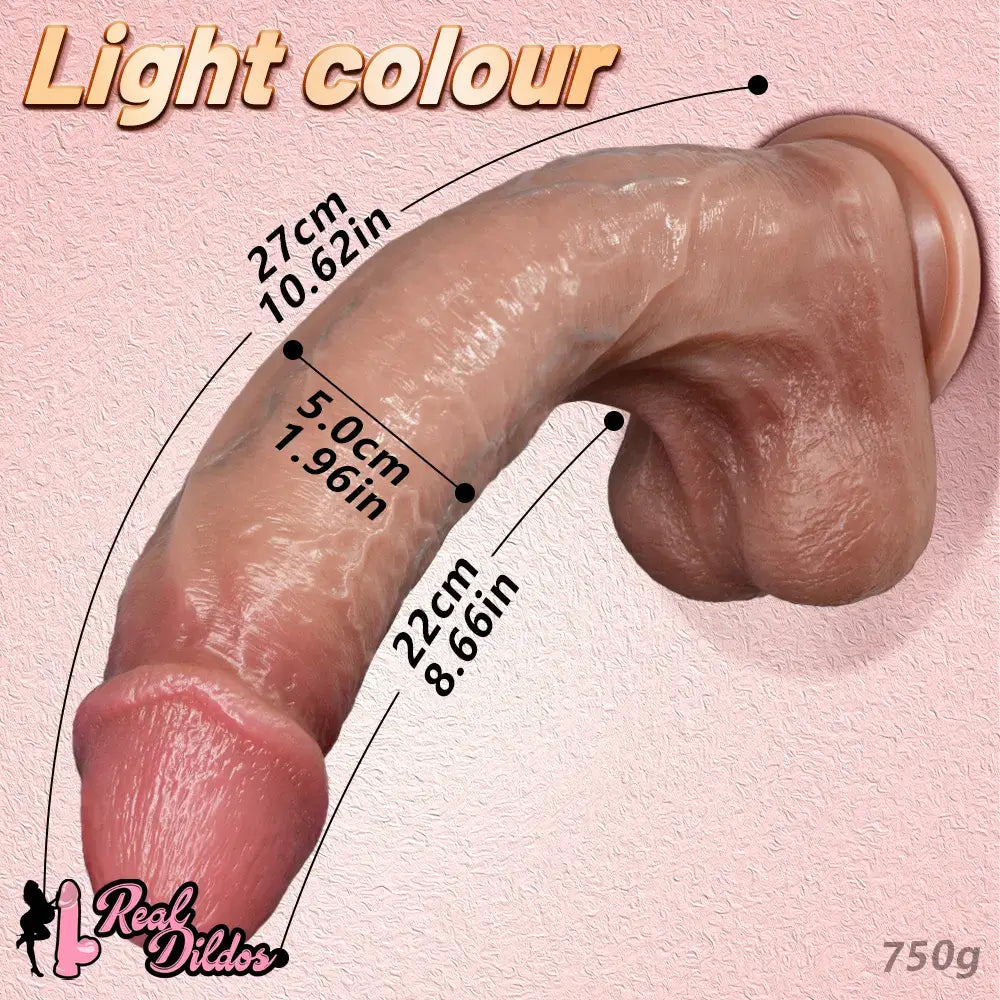 10.62in Dual Density Silicone Strap on Real Dildo For Same-Sex Relationship