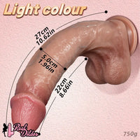 10.62in Dual Density Silicone Strap on Real Dildo For Same-Sex Relationship
