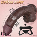 10.62in Dual Density Silicone Strap on Real Dildo For Same-Sex Relationship