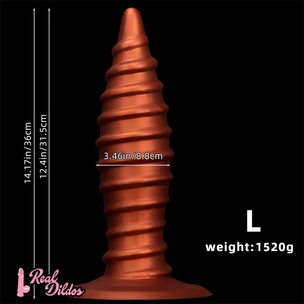 10.23in 12.2in 14.17in Extra Large Long Silicone Tip Anal Plug Dildo