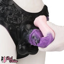 10.35in Silicone Strap-on Wearable Dildo Panty Horse Animal Hollow Design